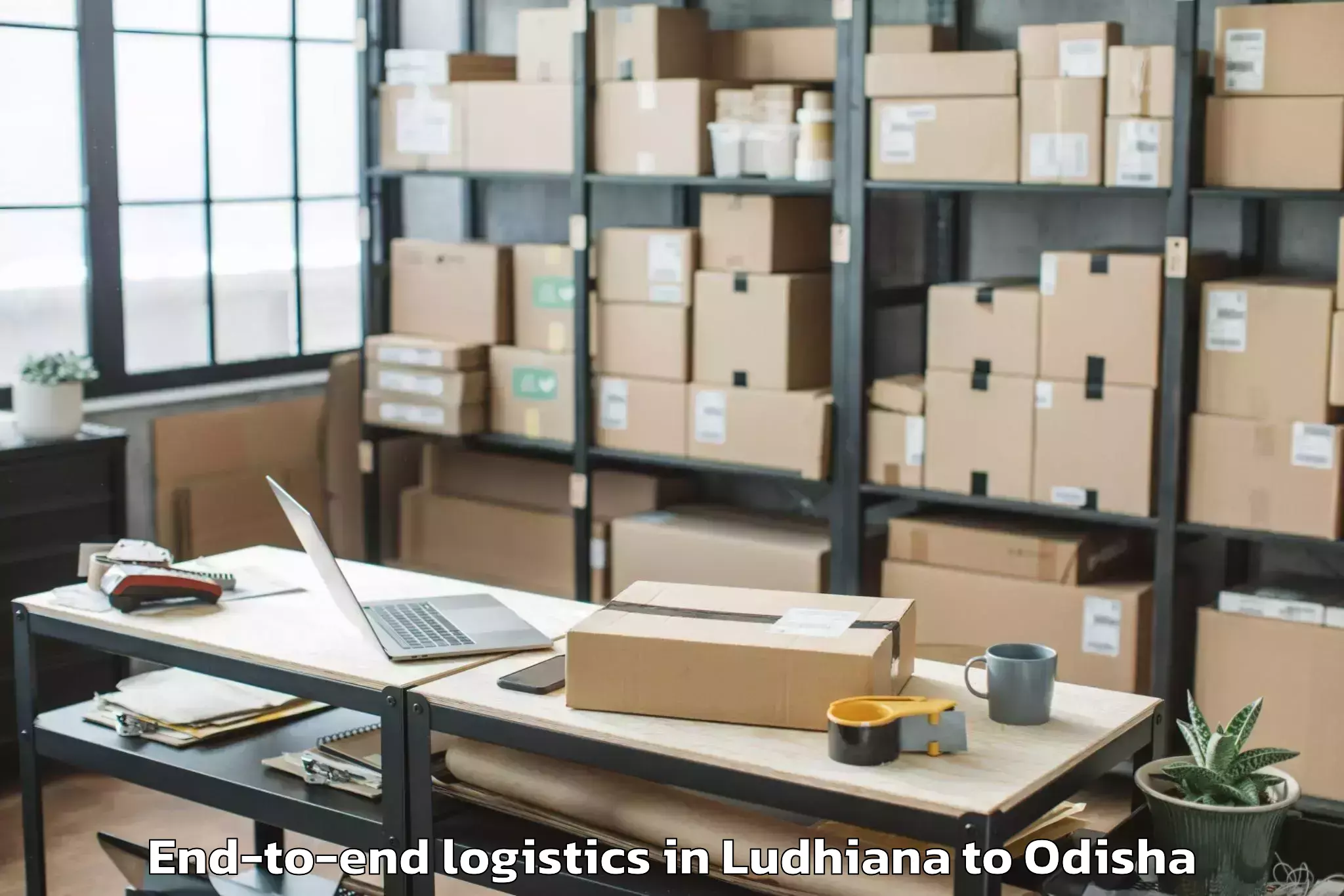 Trusted Ludhiana to Sundargarh Town End To End Logistics